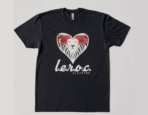 l.e.r.o.c. logo tee black